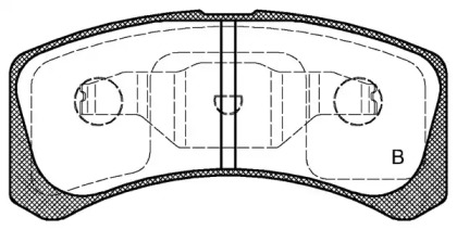 Комплект тормозных колодок (OPEN PARTS: BPA1111.02)