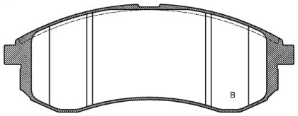 Комплект тормозных колодок (OPEN PARTS: BPA1129.01)