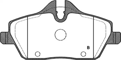 Комплект тормозных колодок (OPEN PARTS: BPA1131.00)