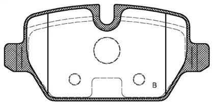 Комплект тормозных колодок (OPEN PARTS: BPA1132.00)