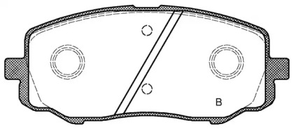 Комплект тормозных колодок (OPEN PARTS: BPA1133.12)