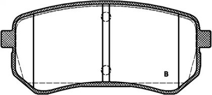 Комплект тормозных колодок (OPEN PARTS: BPA1135.02)