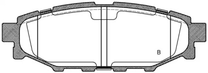 Комплект тормозных колодок (OPEN PARTS: BPA1136.12)