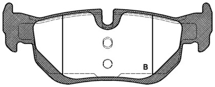 Комплект тормозных колодок (OPEN PARTS: BPA1145.00)