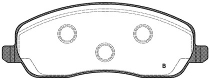 Комплект тормозных колодок (OPEN PARTS: BPA1146.02)