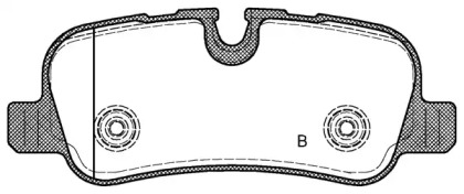 Комплект тормозных колодок (OPEN PARTS: BPA1159.00)