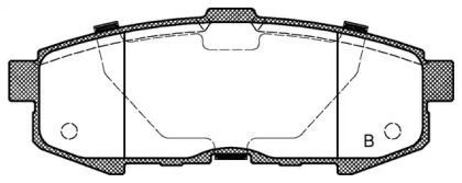 Комплект тормозных колодок (OPEN PARTS: BPA1160.00)