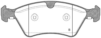 Комплект тормозных колодок (OPEN PARTS: BPA1179.00)