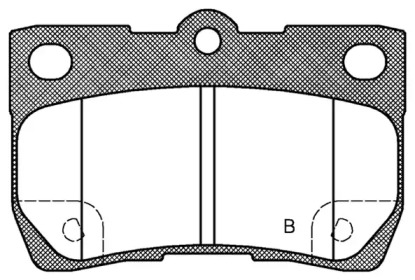 Комплект тормозных колодок (OPEN PARTS: BPA1181.02)