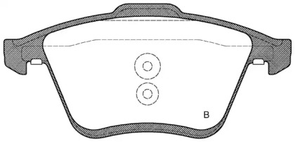 Комплект тормозных колодок (OPEN PARTS: BPA1182.02)