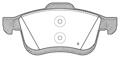 Комплект тормозных колодок (OPEN PARTS: BPA1183.01)