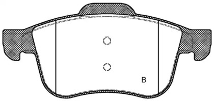 Комплект тормозных колодок (OPEN PARTS: BPA1183.02)