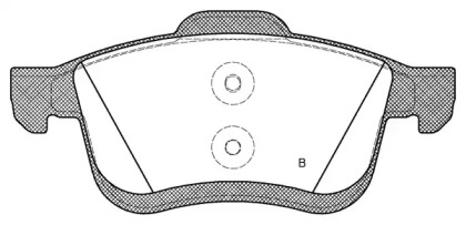 Комплект тормозных колодок (OPEN PARTS: BPA1183.22)