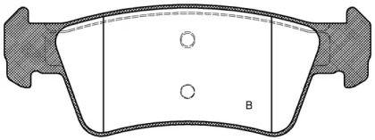 Комплект тормозных колодок (OPEN PARTS: BPA1187.01)