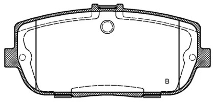 Комплект тормозных колодок (OPEN PARTS: BPA1190.01)