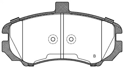 Комплект тормозных колодок (OPEN PARTS: BPA1194.02)