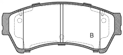 Комплект тормозных колодок (OPEN PARTS: BPA1196.02)