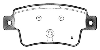 Комплект тормозных колодок (OPEN PARTS: BPA1198.02)