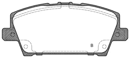 Комплект тормозных колодок (OPEN PARTS: BPA1205.02)