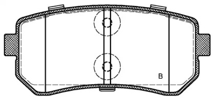 Комплект тормозных колодок (OPEN PARTS: BPA1209.02)