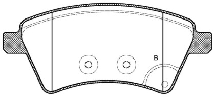 Комплект тормозных колодок (OPEN PARTS: BPA1215.01)