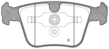 Комплект тормозных колодок (OPEN PARTS: BPA1216.00)