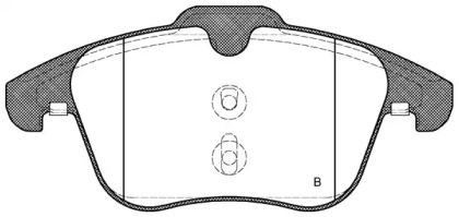 Комплект тормозных колодок (OPEN PARTS: BPA1219.00)