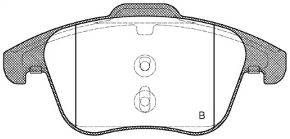 Комплект тормозных колодок (OPEN PARTS: BPA1219.11)