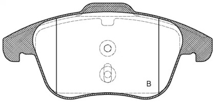 Комплект тормозных колодок (OPEN PARTS: BPA1219.21)