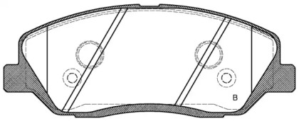 Комплект тормозных колодок (OPEN PARTS: BPA1226.02)