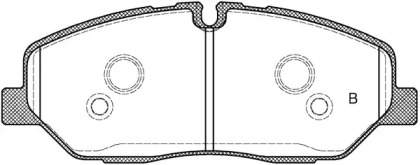 Комплект тормозных колодок (OPEN PARTS: BPA1226.32)