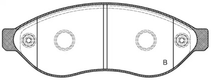 Комплект тормозных колодок (OPEN PARTS: BPA1237.01)