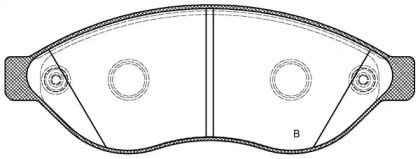 Комплект тормозных колодок (OPEN PARTS: BPA1237.12)