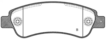Комплект тормозных колодок (OPEN PARTS: BPA1238.02)