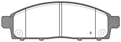 Комплект тормозных колодок (OPEN PARTS: BPA1242.01)