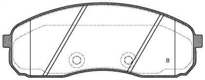 Комплект тормозных колодок (OPEN PARTS: BPA1244.02)