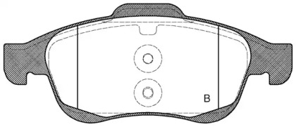 Комплект тормозных колодок (OPEN PARTS: BPA1248.00)