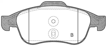 Комплект тормозных колодок (OPEN PARTS: BPA1248.10)