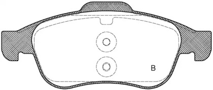 Комплект тормозных колодок (OPEN PARTS: BPA1248.12)