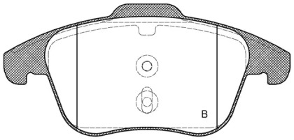 Комплект тормозных колодок (OPEN PARTS: BPA1249.00)