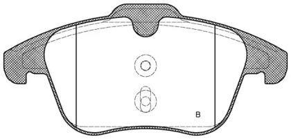 Комплект тормозных колодок (OPEN PARTS: BPA1249.01)