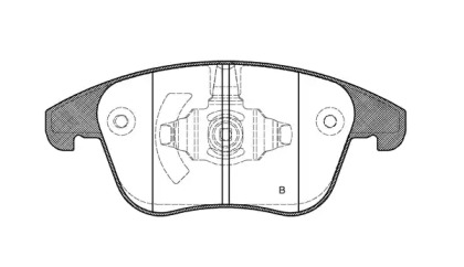 Комплект тормозных колодок (OPEN PARTS: BPA1249.22)