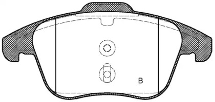 Комплект тормозных колодок (OPEN PARTS: BPA1249.30)