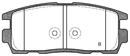 Комплект тормозных колодок (OPEN PARTS: BPA1260.12)