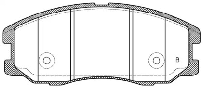 Комплект тормозных колодок (OPEN PARTS: BPA1261.12)