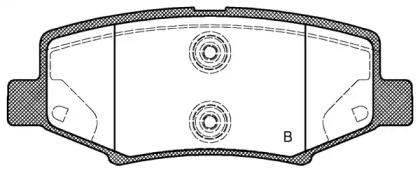 Комплект тормозных колодок (OPEN PARTS: BPA1264.02)