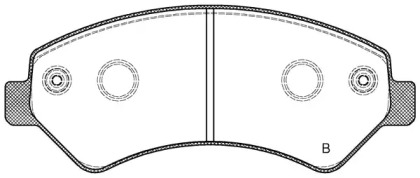 Комплект тормозных колодок (OPEN PARTS: BPA1275.01)