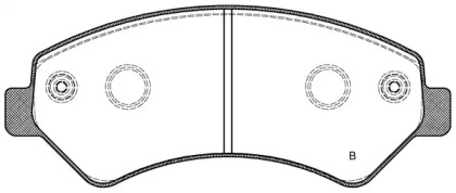 Комплект тормозных колодок (OPEN PARTS: BPA1275.12)