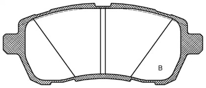 Комплект тормозных колодок (OPEN PARTS: BPA1281.02)