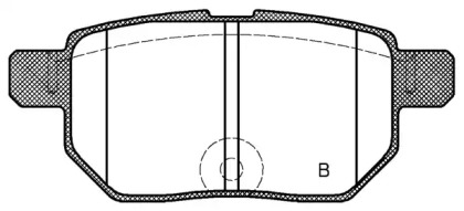 Комплект тормозных колодок (OPEN PARTS: BPA1286.22)